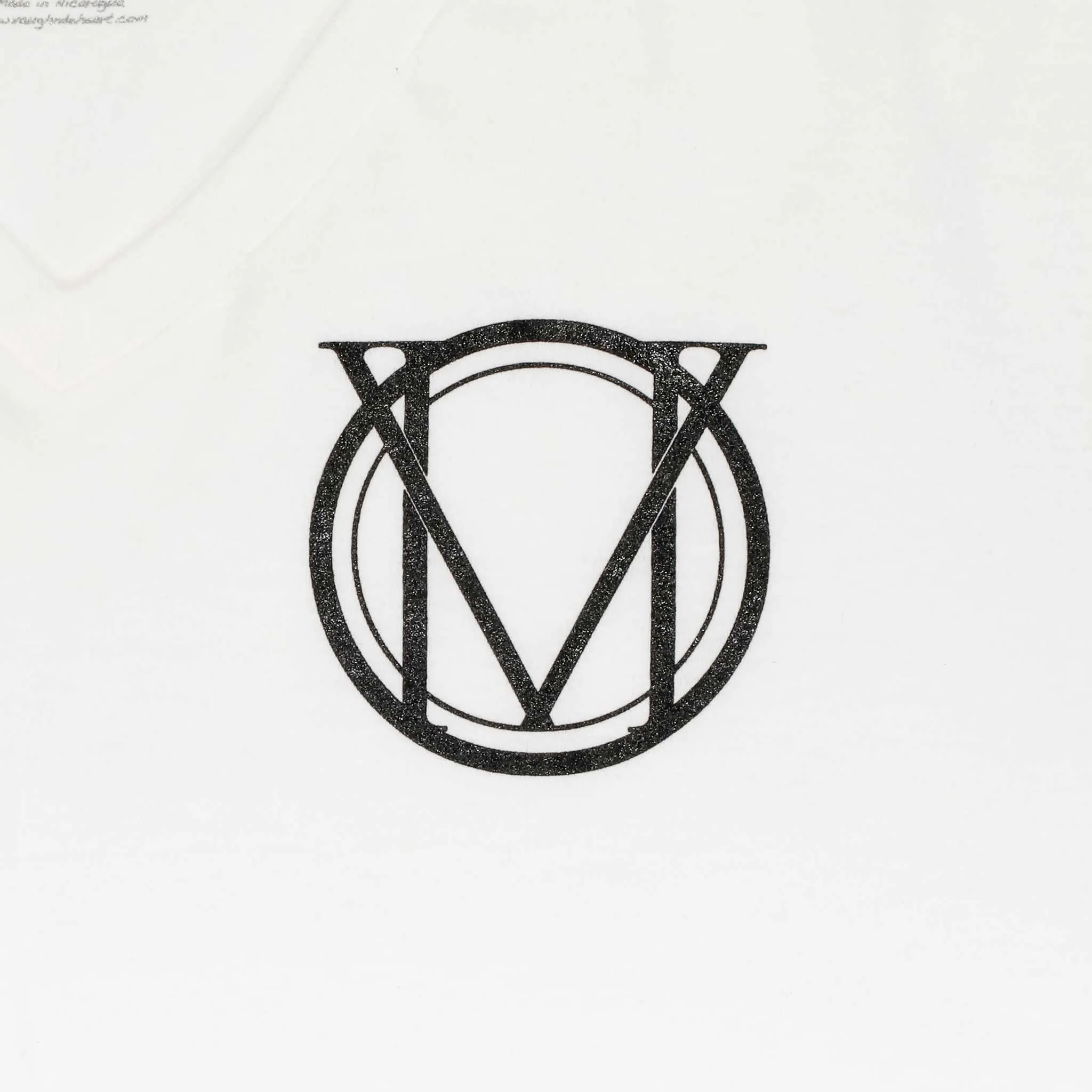 Women's - Circle Logo White V Neck T-Shirt