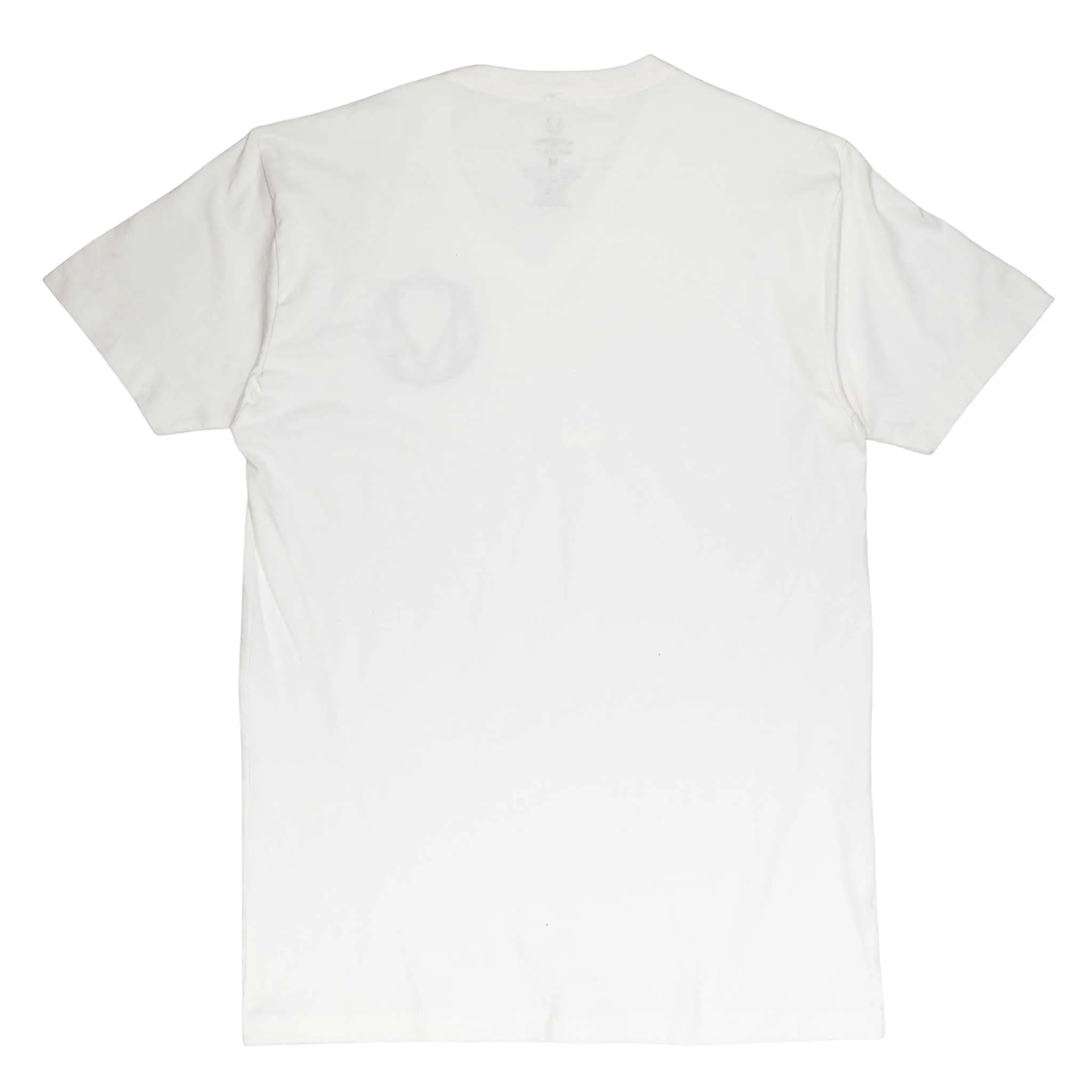 Women's - Circle Logo White V Neck T-Shirt