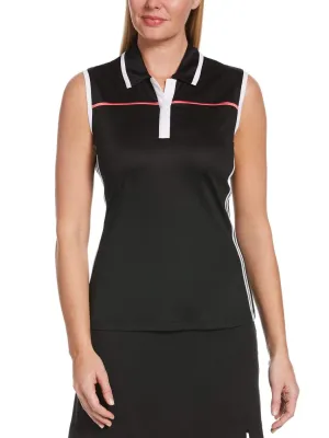 Womens Color Block Polo