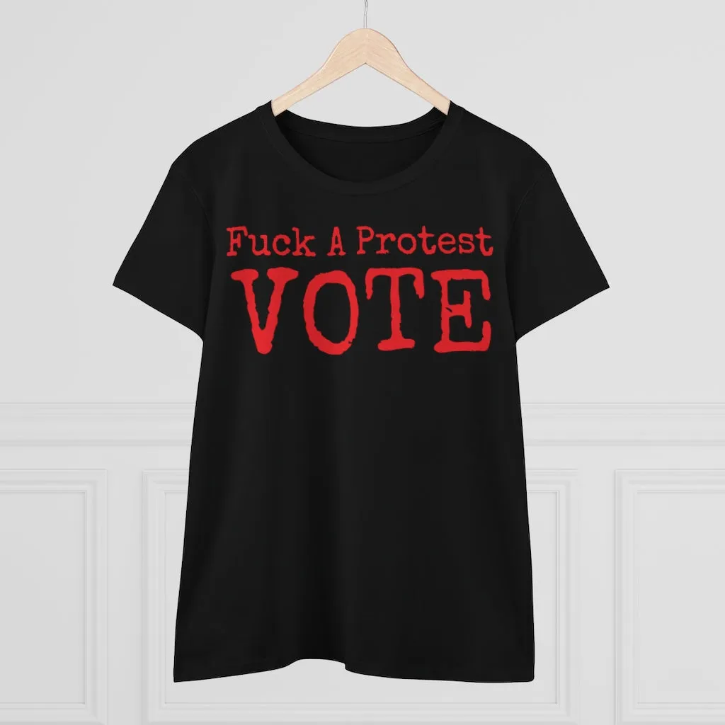 Women's FUCK A Protest Midweight Cotton Tee