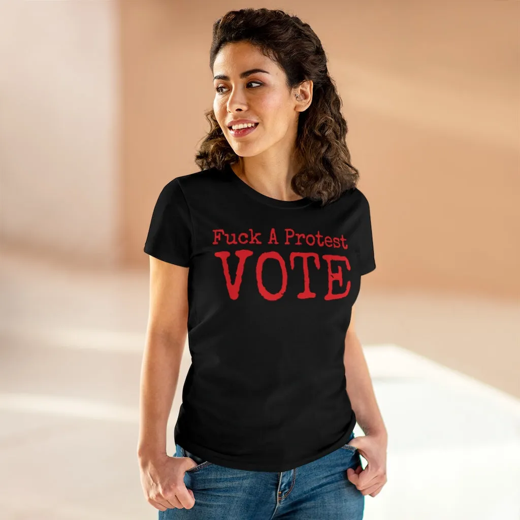 Women's FUCK A Protest Midweight Cotton Tee
