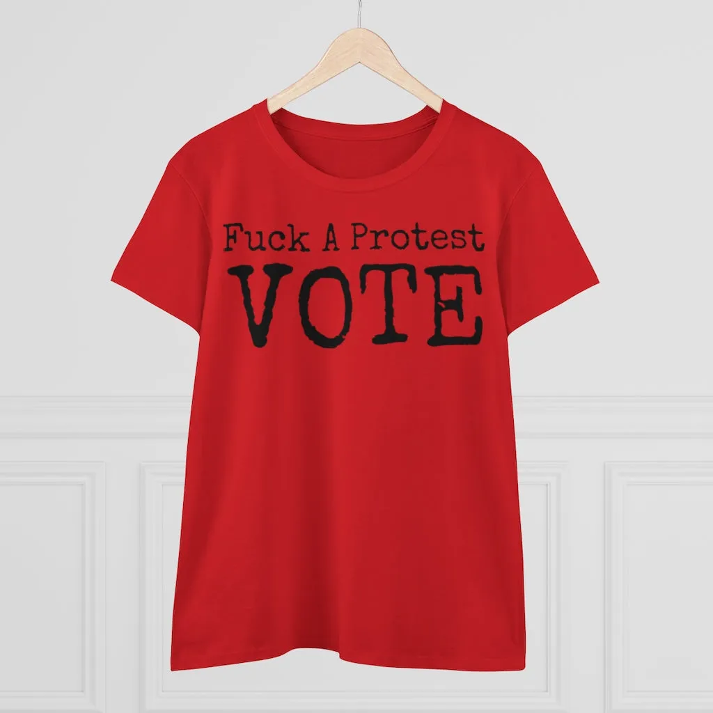Women's FUCK A Protest Midweight Cotton Tee
