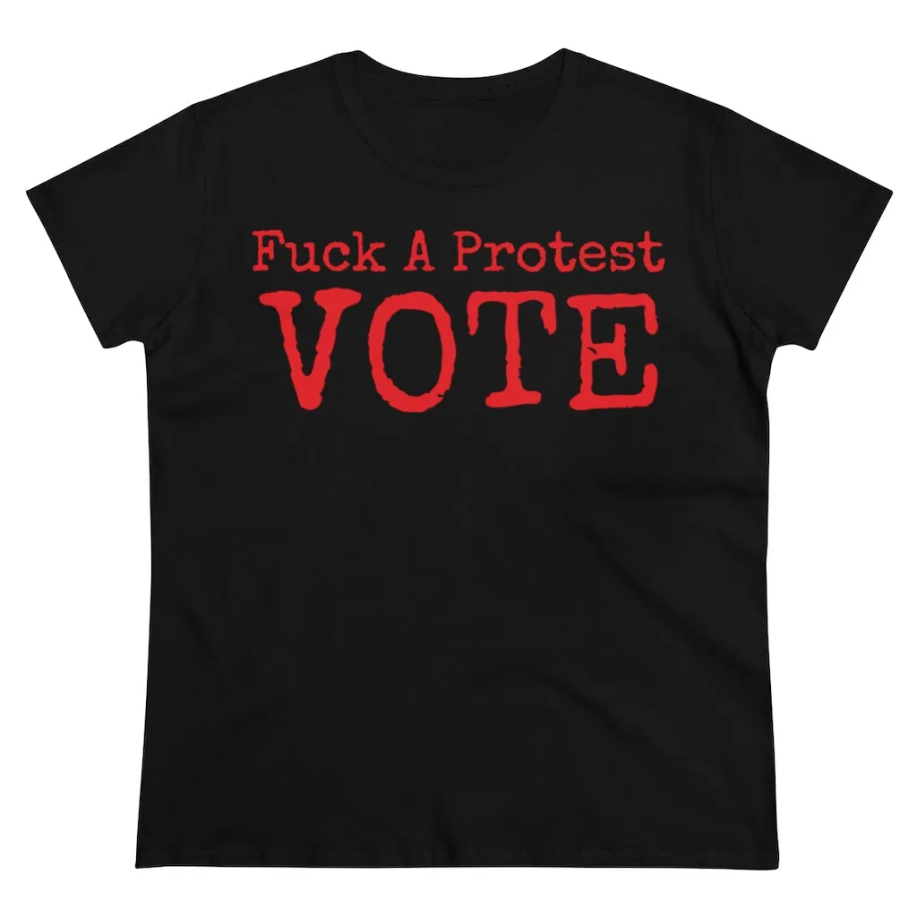 Women's FUCK A Protest Midweight Cotton Tee