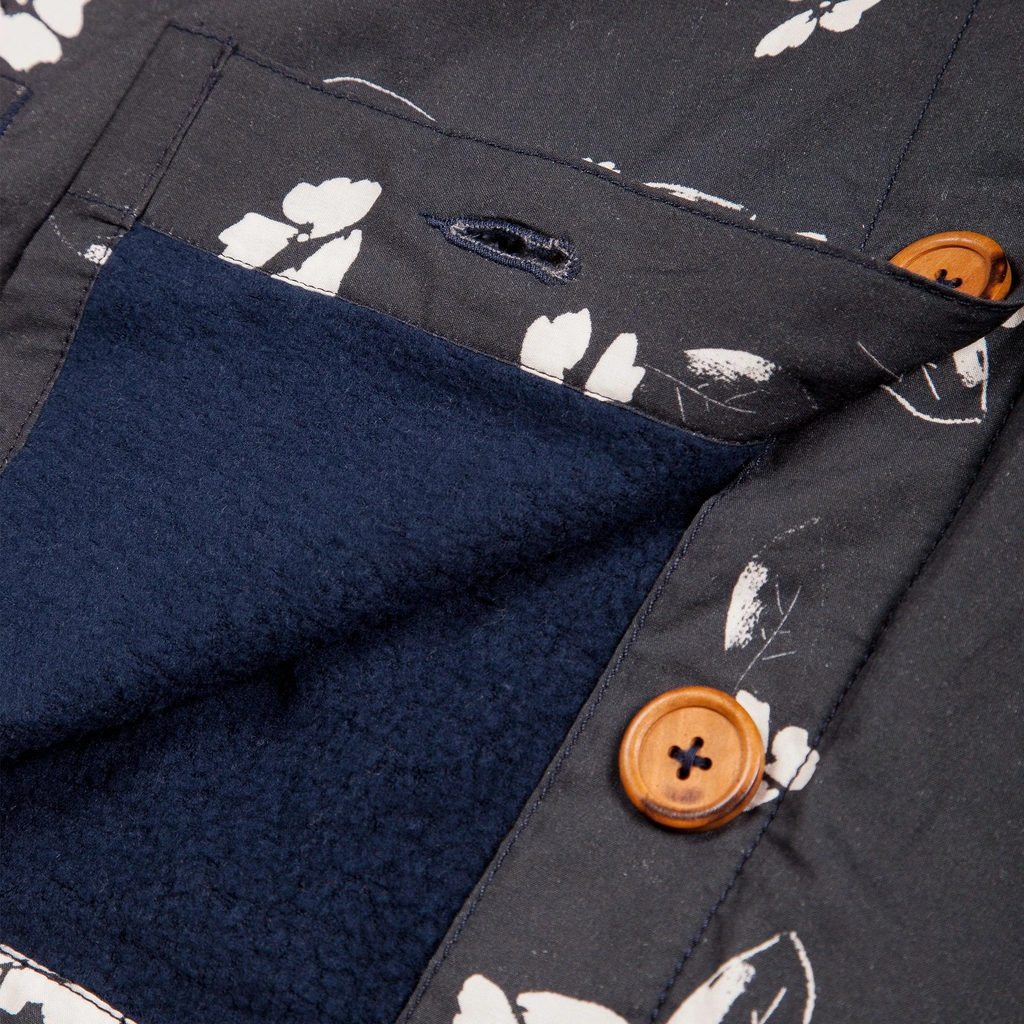 Women’s High Water Shirt - California Poppy, Washed Navy