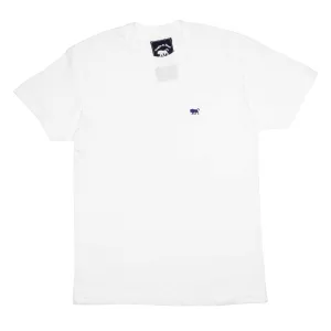 Women's - Lion Embroidered White Crew Neck T-Shirt