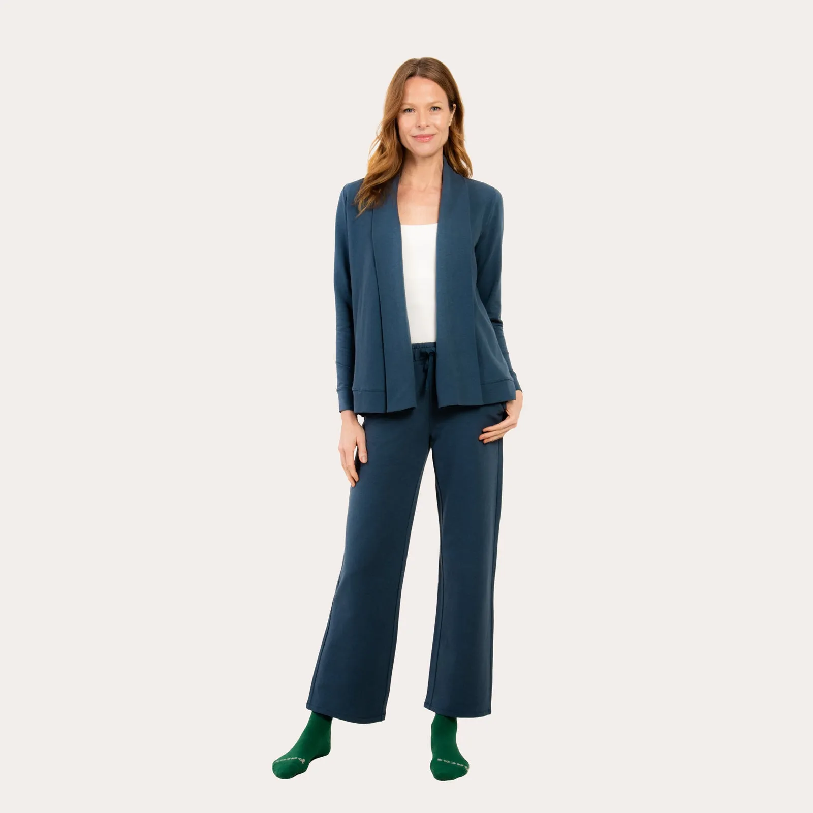 Women's Pimalpaca Open Front Cardigan & Lounge Pant Set