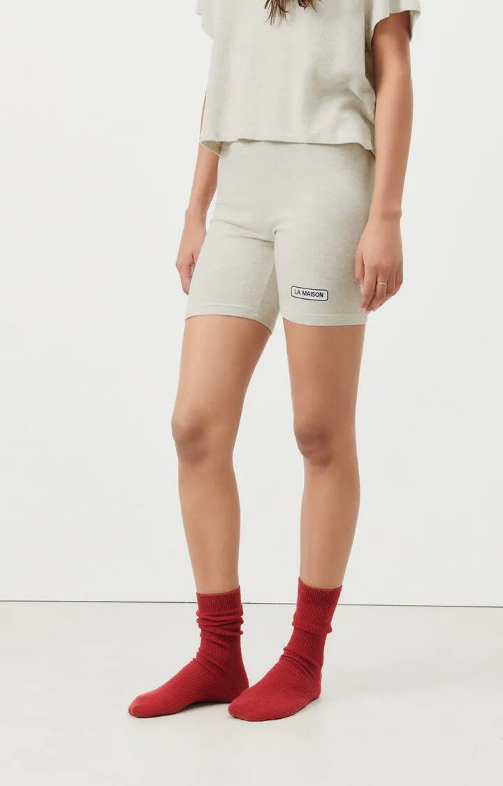 WOMEN'S SHORTS YPAWOOD - HEATHER GREY GRISCH