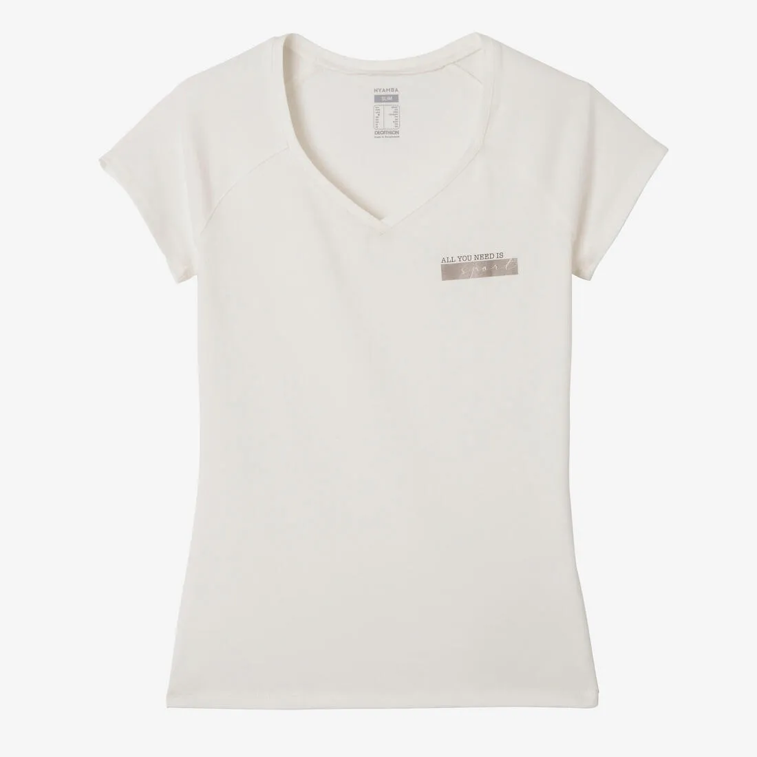 Women's Slim-Fit Fitness T-Shirt 500 - Laurel
