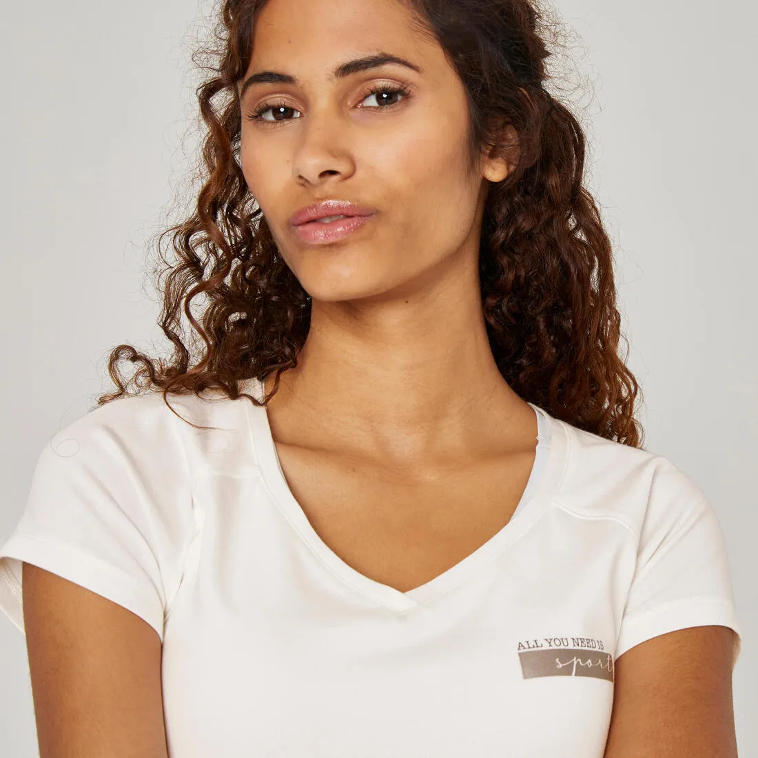 Women's Slim-Fit Fitness T-Shirt 500 - Laurel