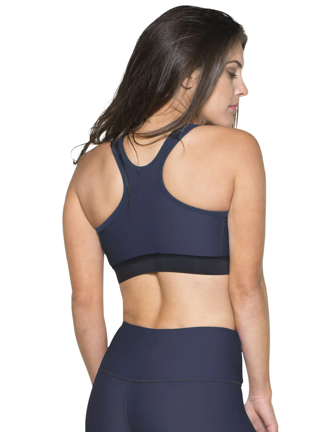 Women's Swim Sport Top (Regular & Plus Size) - Navy
