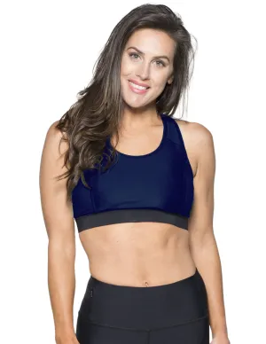 Women's Swim Sport Top (Regular & Plus Size) - Navy