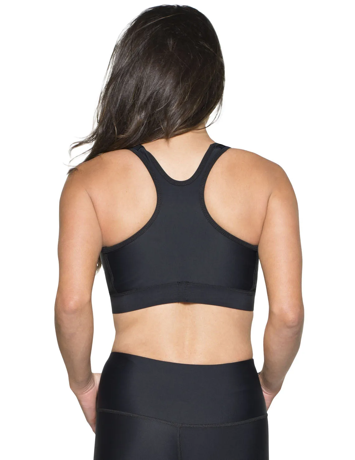 Women's Swim Sport Top (Regular & Plus Size) - Paisley/Black