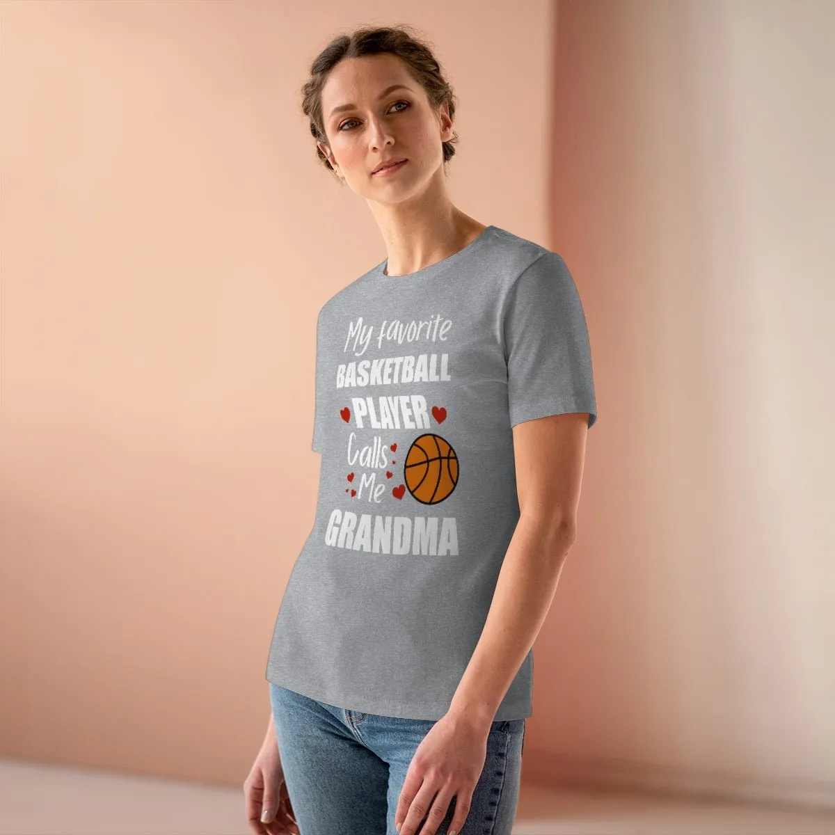 Women's Tee - My Favorite Basketball Player Calls Me Grandma