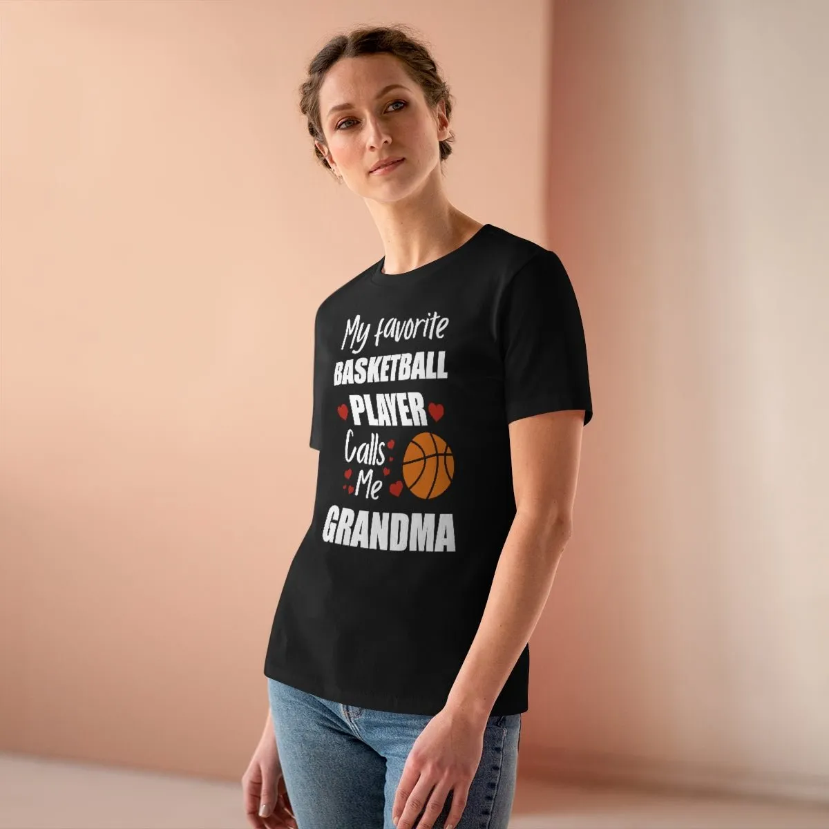 Women's Tee - My Favorite Basketball Player Calls Me Grandma
