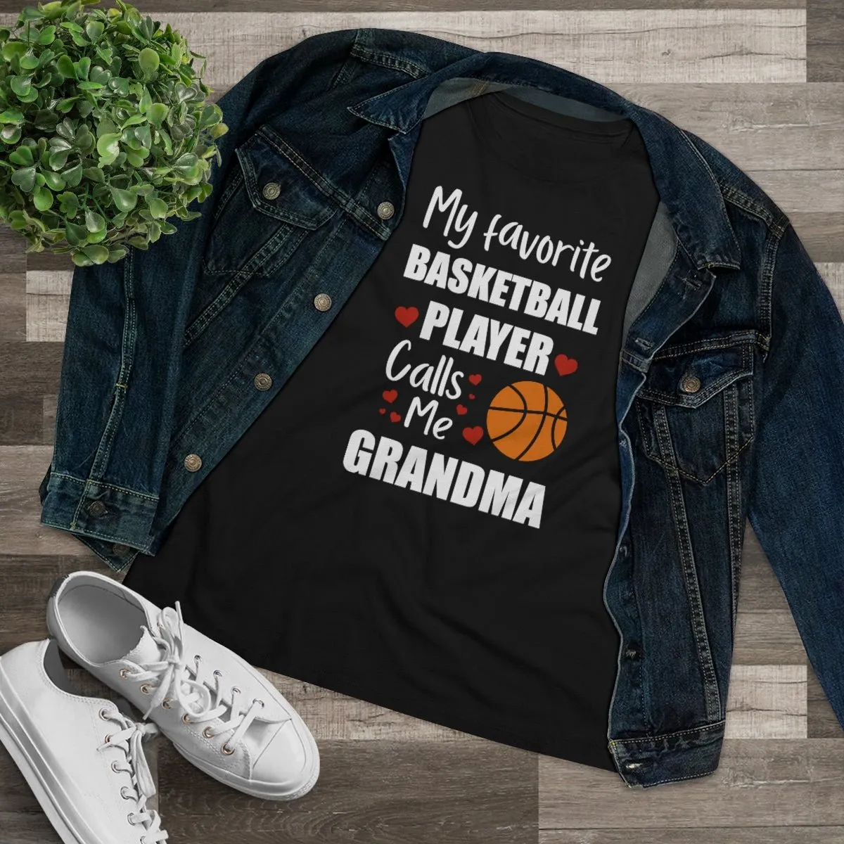 Women's Tee - My Favorite Basketball Player Calls Me Grandma