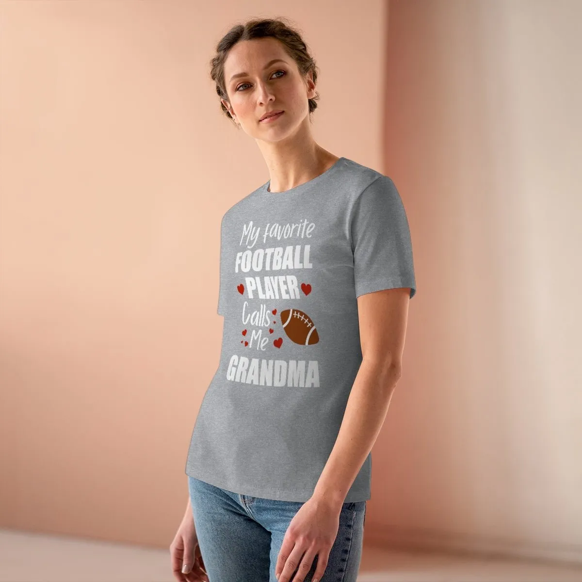 Women's Tee - My Favorite Football Player Calls Me Grandma