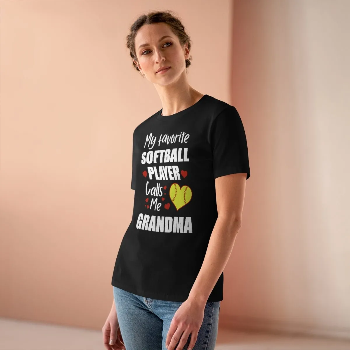 Women's Tee - My Favorite Softball Player Calls Me Grandma
