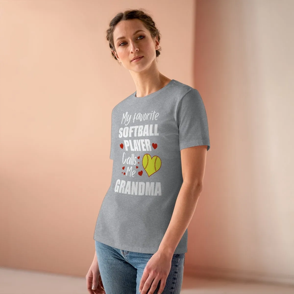 Women's Tee - My Favorite Softball Player Calls Me Grandma