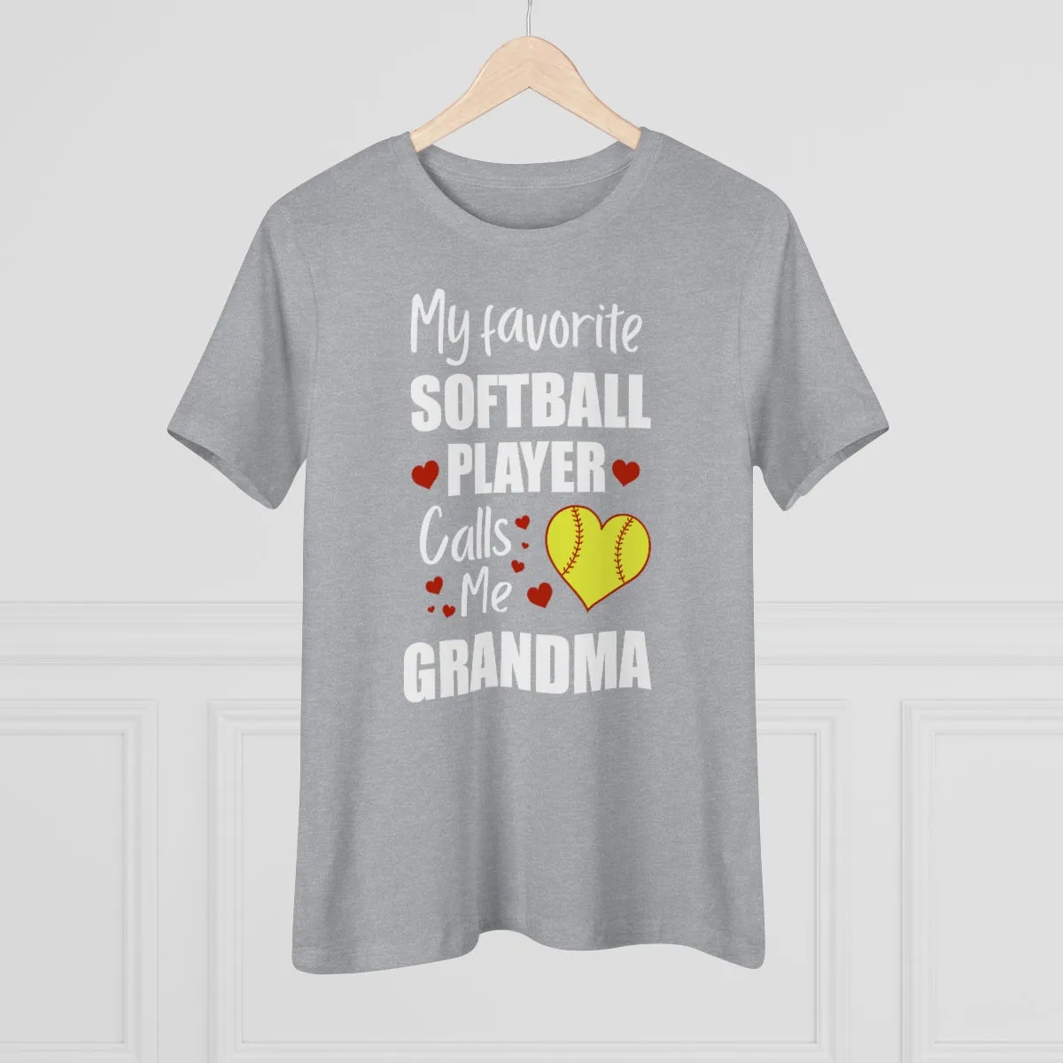Women's Tee - My Favorite Softball Player Calls Me Grandma