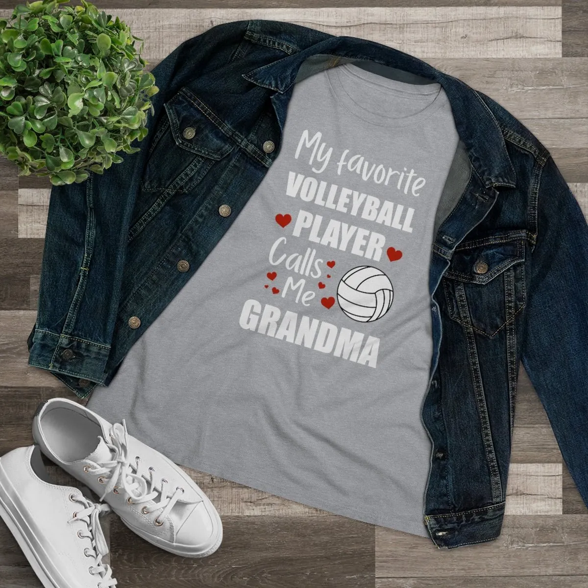 Women's Tee - My Favorite Volleyball Player Calls Me Grandma