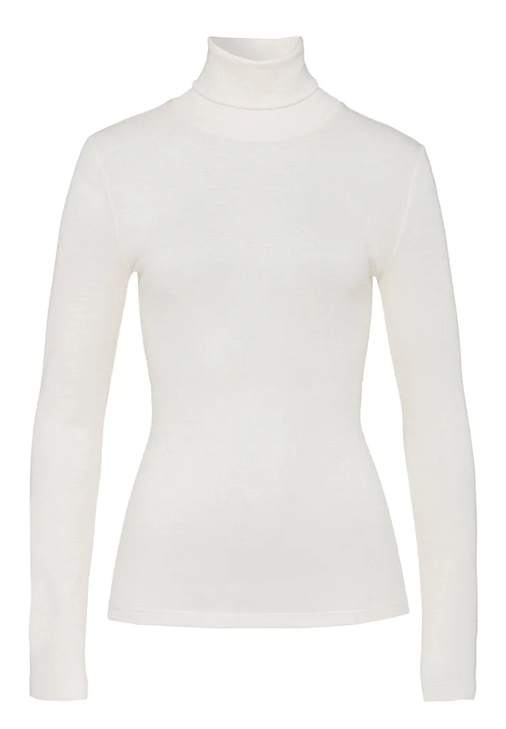 Woolen Silk - Turtle Neck Long-Sleeved Top