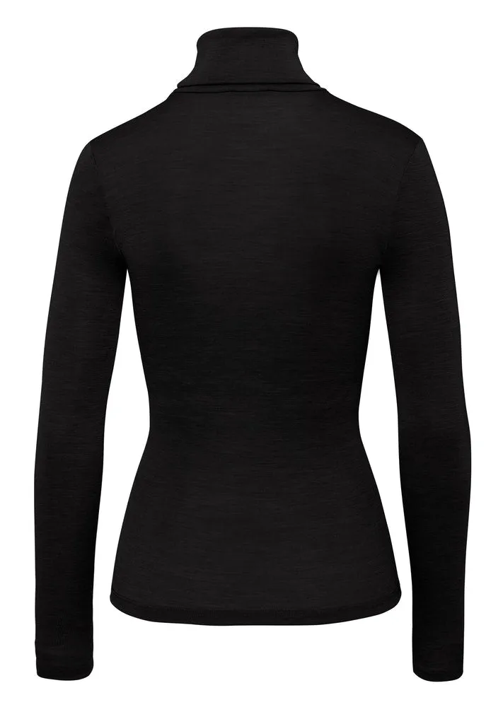 Woolen Silk - Turtle Neck Long-Sleeved Top