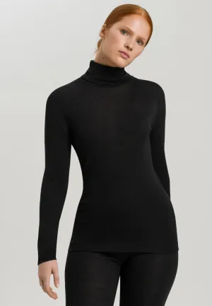 Woolen Silk - Turtle Neck Long-Sleeved Top