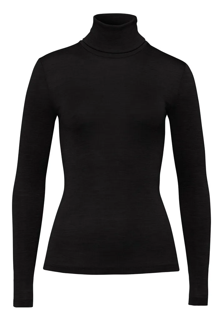 Woolen Silk - Turtle Neck Long-Sleeved Top