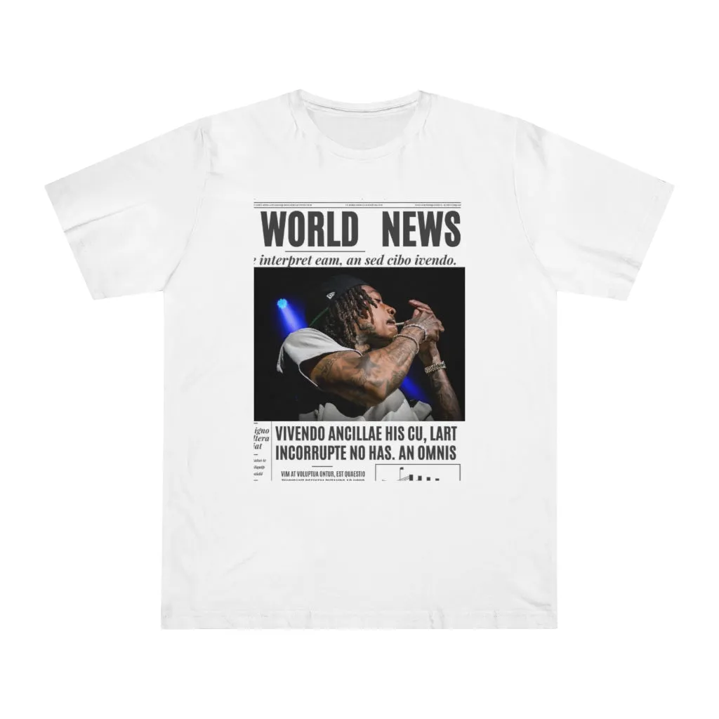 World News WIZ KHALIFA Unisex Deluxe T-shirt
