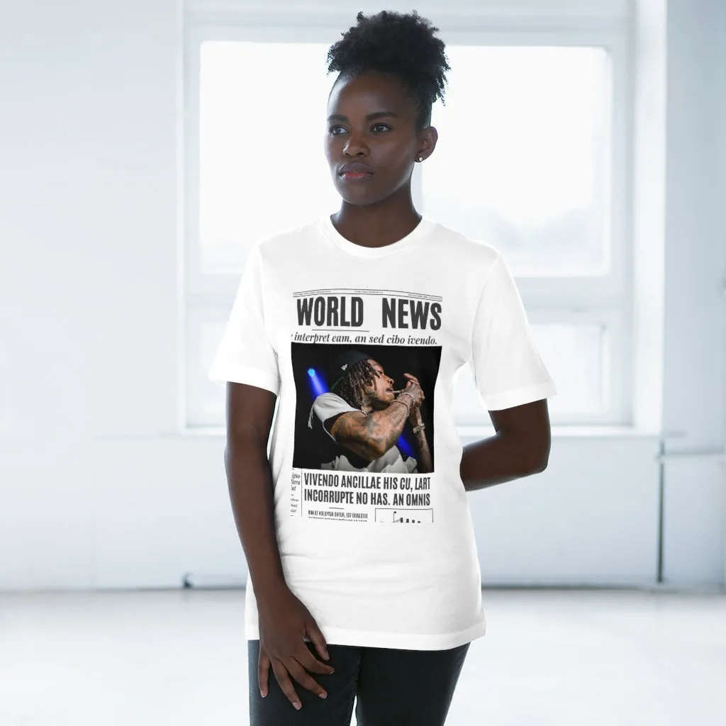 World News WIZ KHALIFA Unisex Deluxe T-shirt