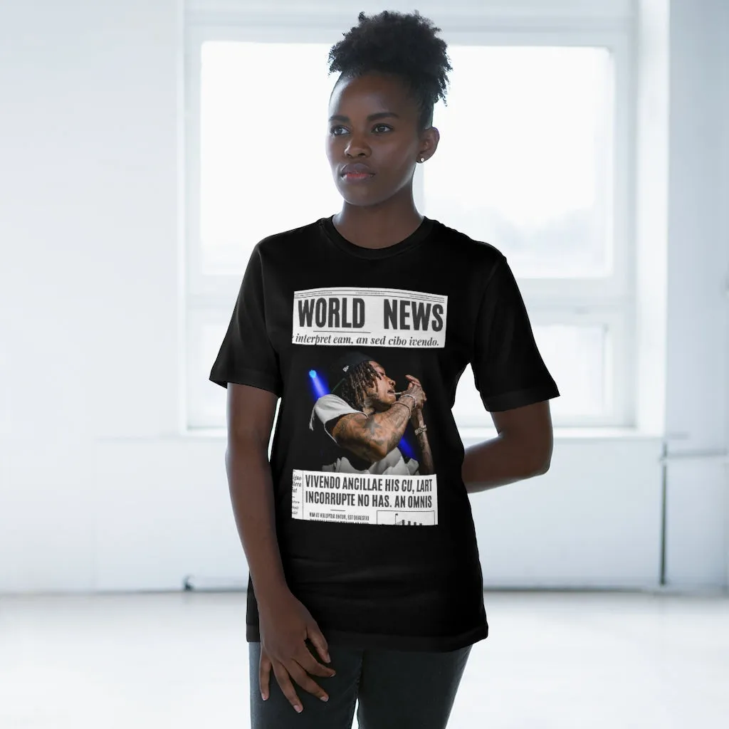 World News WIZ KHALIFA Unisex Deluxe T-shirt