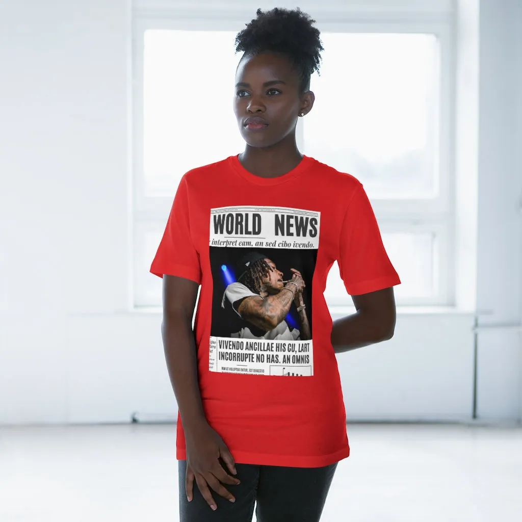 World News WIZ KHALIFA Unisex Deluxe T-shirt