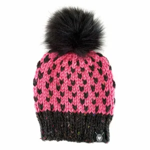 Zero Waste : Tiny Hearts Pom-Pom Beanie(wool free)